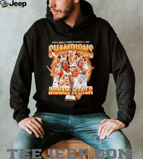 Indiana Fever 2025 WNBA Commissioner’s Cup Champions graphic shirt