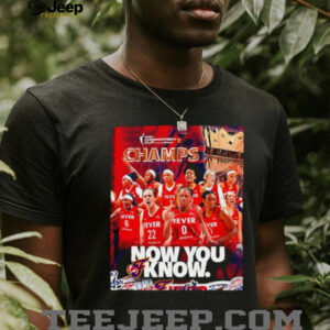 Indiana Fever 2025 WNBA Commissioner’s Cup Champs now you know shirt