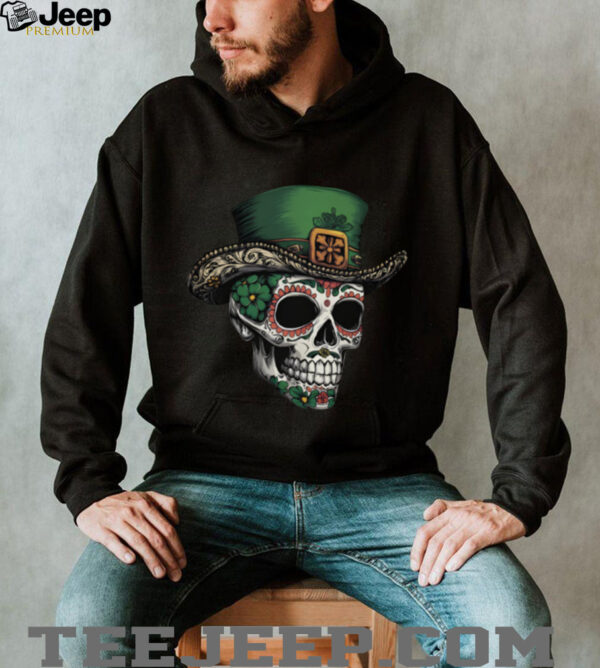 Irish I Were Mexican Sugar Skull T Shirt