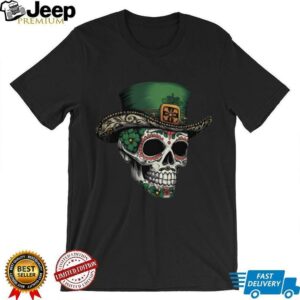 Irish I Were Mexican Sugar Skull T Shirt