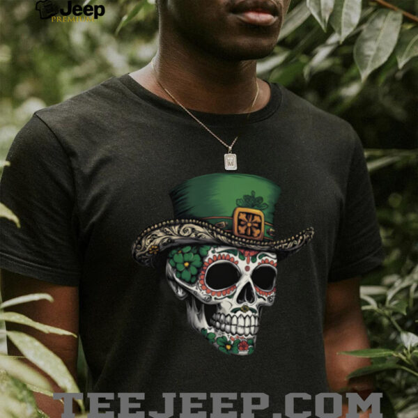Irish I Were Mexican Sugar Skull T Shirt