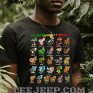Italian BRAINROT Alphabet Meme Genz Character Shirt