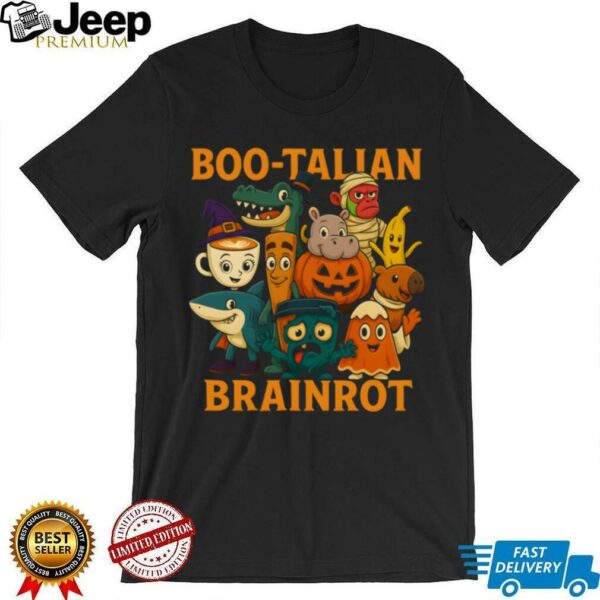 Italian Brainrot Characters Halloween Themes Costume Party Pullover Shirt