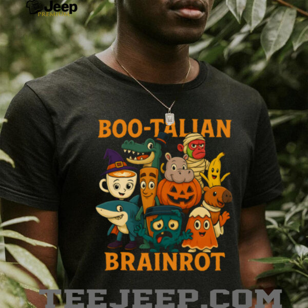 Italian Brainrot Characters Halloween Themes Costume Party Pullover Shirt
