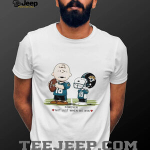 Jacksonville Jaguars Charlie Brown Snoopy Jaguars Forever Not Just When...