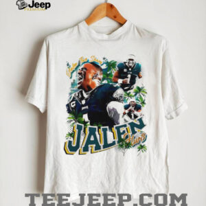 Jalen Hurts Philadelphia Eagles football palm trees vintage style