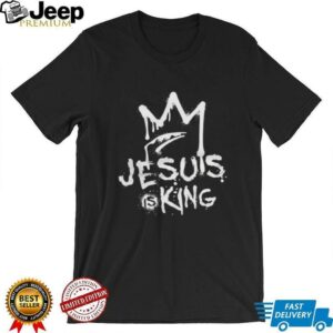 Jesus is King crown shirt