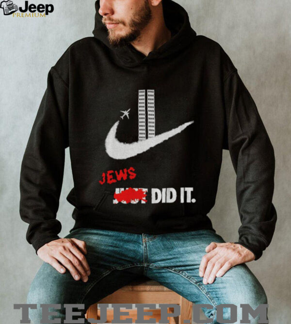 Jews Did It Nike logo September 11 attacks shirt