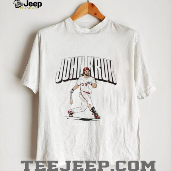 John Kruk Philadelphia Phillies slugger swing shirt