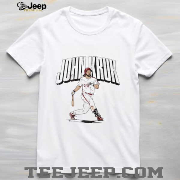John Kruk Philadelphia Phillies slugger swing shirt