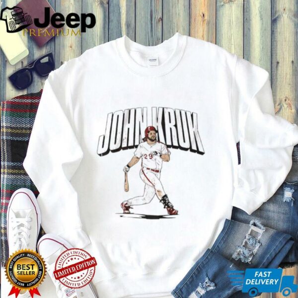 John Kruk Philadelphia Phillies slugger swing shirt