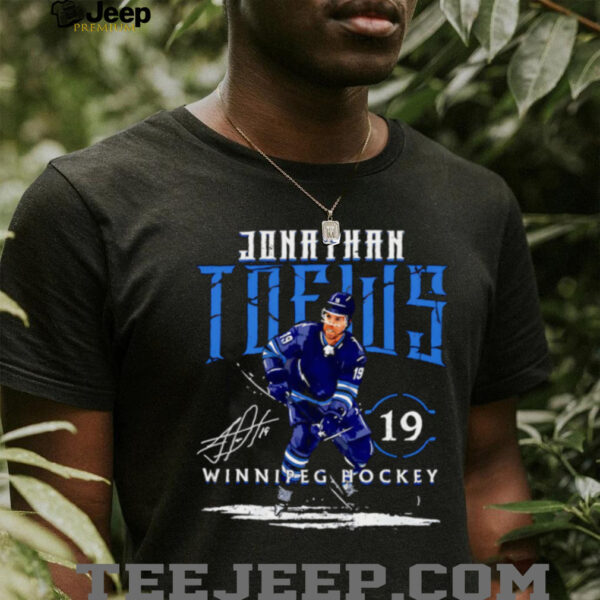 Jonathan Toews Winnipeg Jets hockey signature shirt