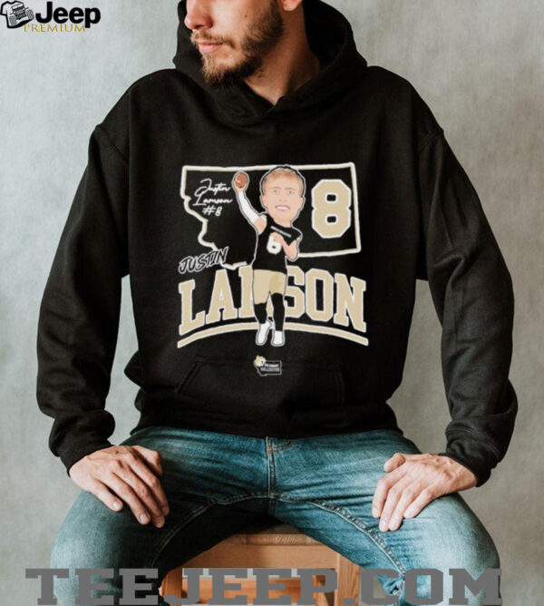 Justin Lamson #8 Montana State Bobcats football player shirt