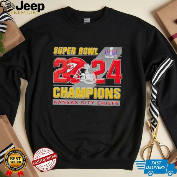 Kansas City Chiefs 2024 Super Bowl LVIII Champions Shirt