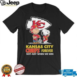 Kansas City Chiefs Charlie Brown Snoopy Chiefs Forever Not Just...