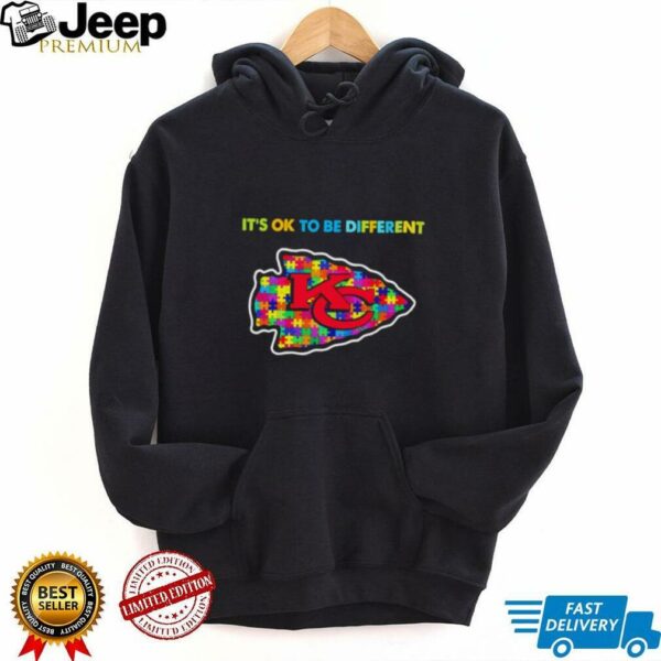 Kansas City Chiefs x Autism awareness it’s ok to be different Shirt