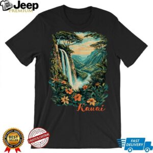 Kauai, Hawaii Waterfall Canyon Rainforest Trees Souvenir Shirt