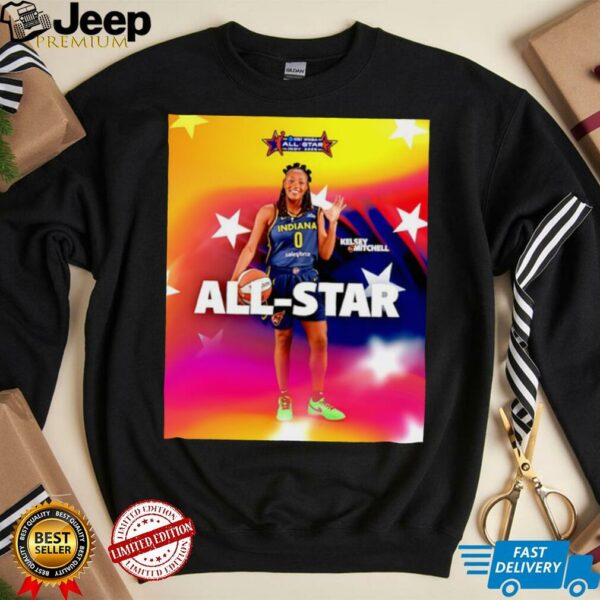 Kelsey Mitchell Indiana Fever 3X 2025 WNBA All Star shirt