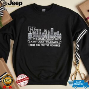 Kentucky Wildcats football thank you for the memories players names city skyline Shirt
