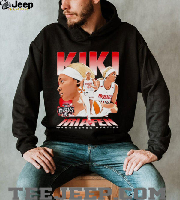 Kiki Iriafen picture collage Washington Mystics Shirt