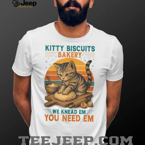Kitty Biscuits Bakery Funny Cat Baking Gifts for Daughter Crazy Shirt