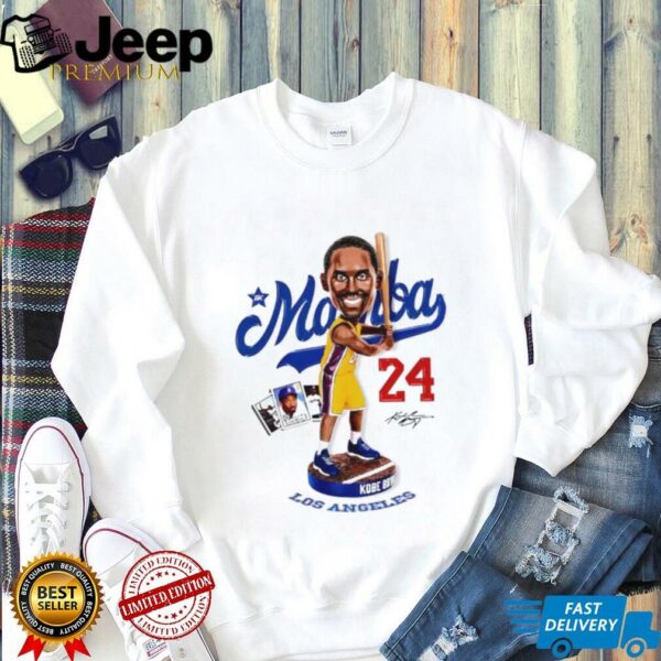 Kobe Bryer Los Angeless Mamba bobblehead signature shirt