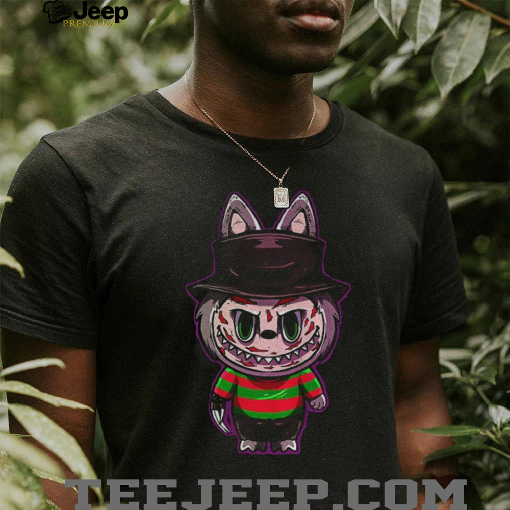 Labubu costume Freddy Krueger Happy Halloween horror character shirt Labubu costume Freddy Krueger Happy Halloween horror character shirt