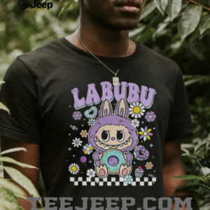 Labubu floral donut pastel cartoon character shirt