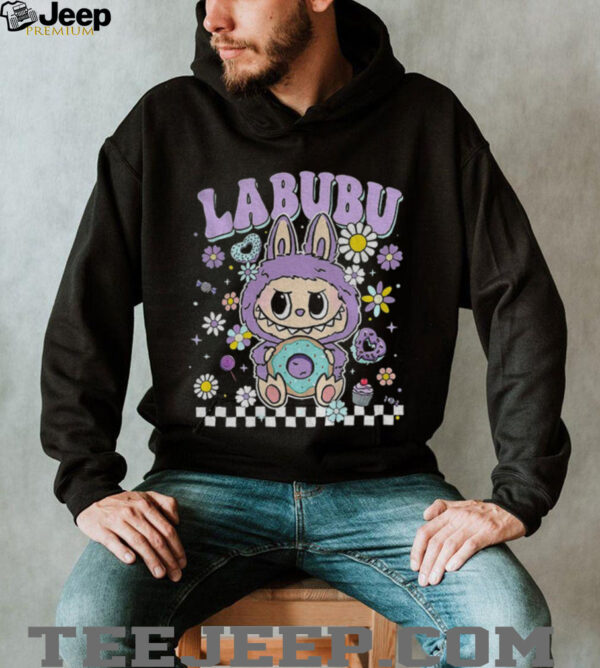 Labubu floral donut pastel cartoon character shirt