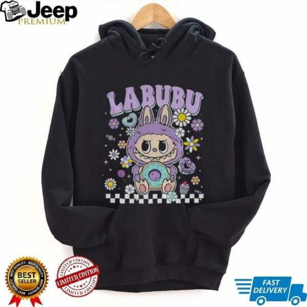 Labubu floral donut pastel cartoon character shirt