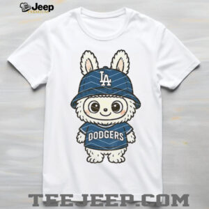 Labubu vs Los Angeles Dodgers MLB Baseball funny meme sports lovers shirt