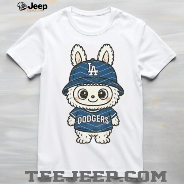 Labubu vs Los Angeles Dodgers MLB Baseball funny meme sports lovers shirt