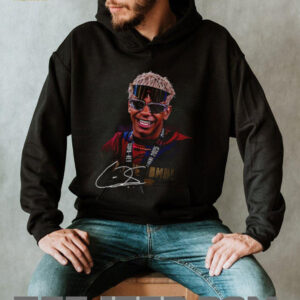 Lamine Yamal Barcelona FC vintage signature shirt