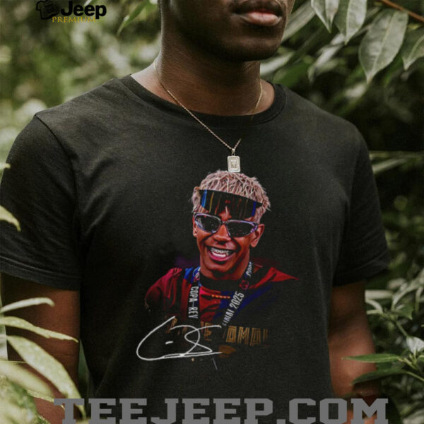 Lamine Yamal Barcelona FC vintage signature shirt