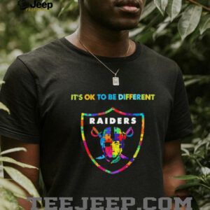 Las Vegas Raiders Autism awareness It’s ok to be different Shirt