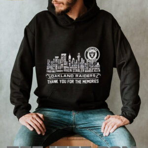 Las Vegas Raiders City Skyline player name thank you for the memories 2025 shirt