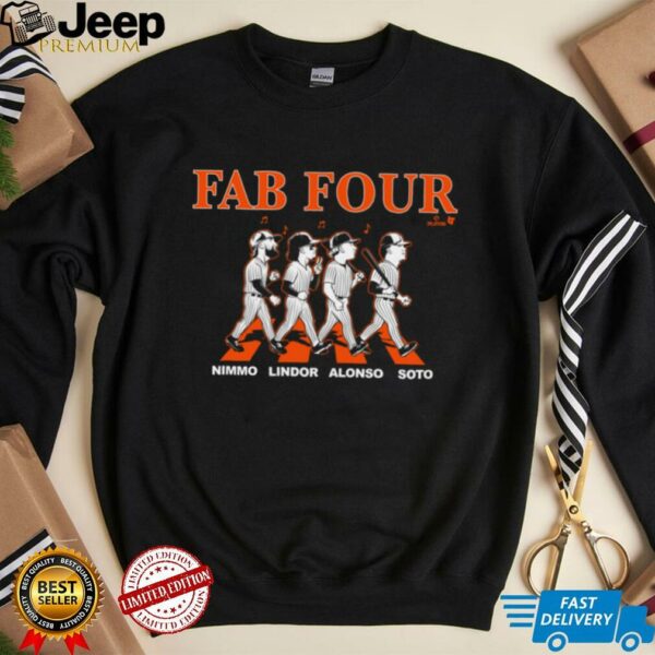 Lindor, Soto, Alonso, & Nimmo   Fab Four Album   NY Baseball Shirt