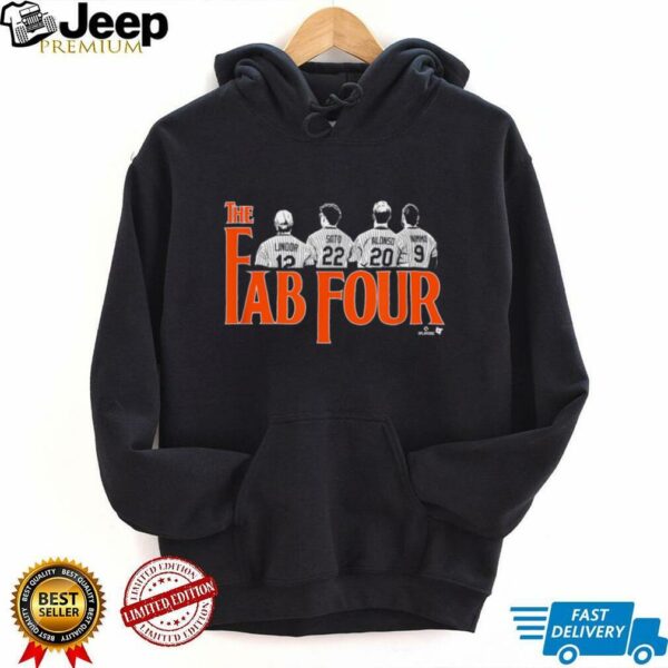 Lindor, Soto, Alonso, & Nimmo   Fab Four   New York Baseball T Shirt