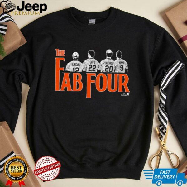Lindor, Soto, Alonso, & Nimmo   Fab Four   New York Baseball T Shirt