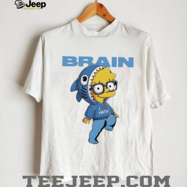 Lisa Simpson Brain I love Math shirt