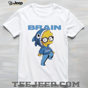 Lisa Simpson Brain I love Math shirt