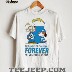 Los Angeles Chargers Charlie Brown Snoopy Chargers Forever Not Just When We Win shirt