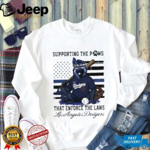 Los Angeles Dodgers Shohei Ohtani supporting the paws that enforce the laws shirt