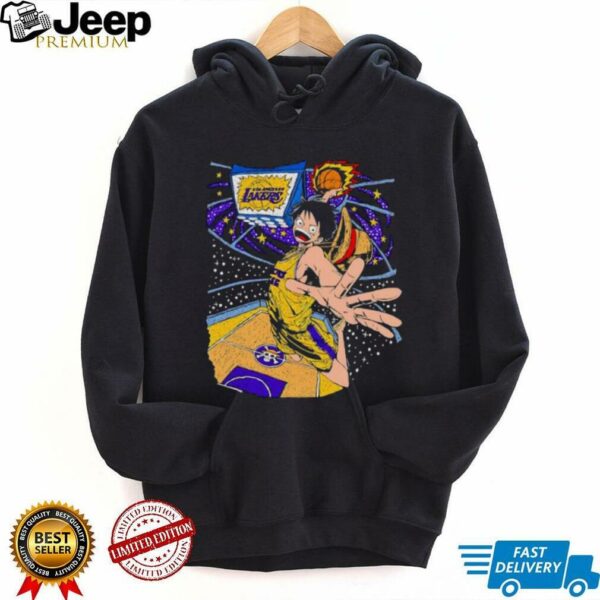 Los Angeles Lakers x Monkey D. Luffy One Piece shirt