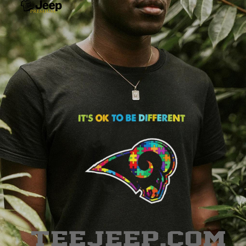 Los Angeles Rams Autism awareness It’s ok to be different Shirt Los Angeles Rams Autism awareness It’s ok to be different Shirt