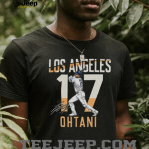 Los Angeles Shohei Ohtani 17 City Connect player autographed Shirt