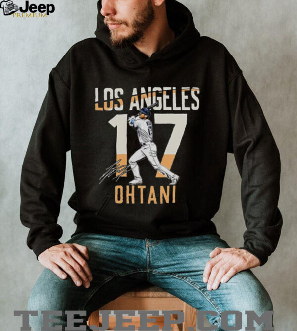 Los Angeles Shohei Ohtani 17 City Connect player autographed Shirt