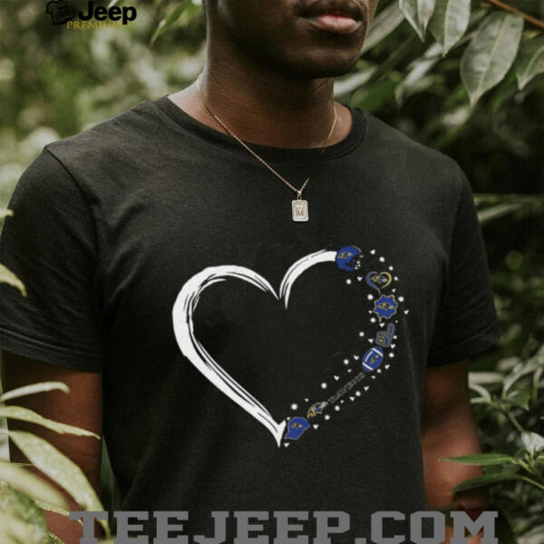 Love Ravens Heart Shirt