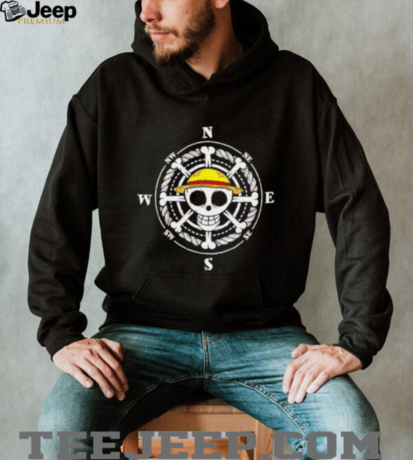 Luffy skull pirate compass shirt