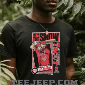MLB The Show Los Angeles Angels Mike Trout comic shirt